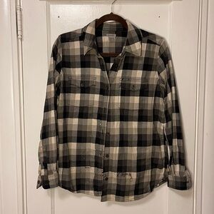 Carhartt Black & Cream Plaid Flannel Shirt